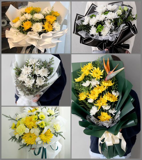 广东梅州市平远县仁居镇黄畲村白事花束代送
